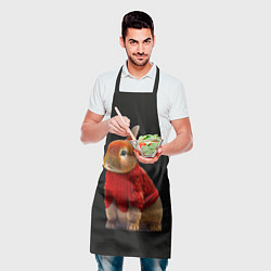 Фартук кулинарный Кролик в свитере, цвет: 3D-принт — фото 2