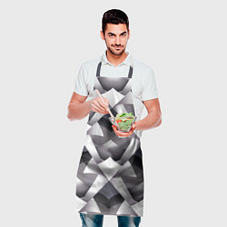 Фартук кулинарный Абстрактный геометрический узор с элементами фэнте, цвет: 3D-принт — фото 2