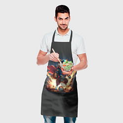 Фартук кулинарный Супер корги, цвет: 3D-принт — фото 2