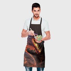 Фартук кулинарный Огненный дракон, цвет: 3D-принт — фото 2