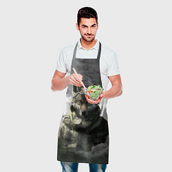 Фартук кулинарный Волк в форме, цвет: 3D-принт — фото 2