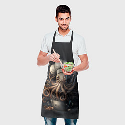 Фартук кулинарный Осьминог-повар, цвет: 3D-принт — фото 2