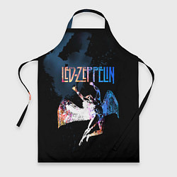 Фартук кулинарный Led Zeppelin black, цвет: 3D-принт