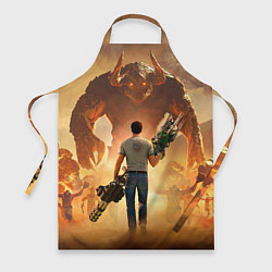 Фартук кулинарный Serious Sam, цвет: 3D-принт