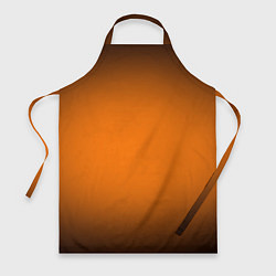 Фартук кулинарный Кислотный оранжевый с градиентом, цвет: 3D-принт
