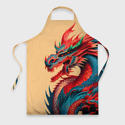 Фартук кулинарный Japan dragon - tattoo - art, цвет: 3D-принт