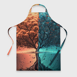 Фартук кулинарный Таинственное дерево в озере, цвет: 3D-принт