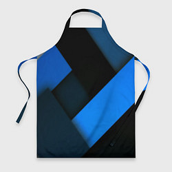 Фартук кулинарный Геометрия синие полосы, цвет: 3D-принт