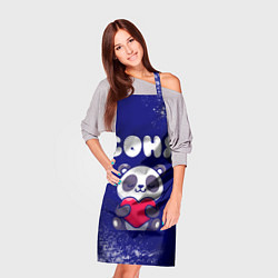 Фартук кулинарный Соня панда с сердечком, цвет: 3D-принт — фото 2