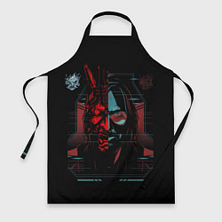 Фартук кулинарный Cyberpunk 2077 johnny samurai, цвет: 3D-принт