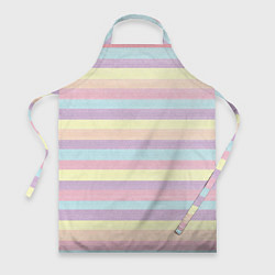 Фартук кулинарный Пастельные линии - текстура свитера, цвет: 3D-принт