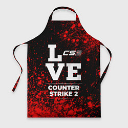 Фартук кулинарный Counter Strike 2 love классика, цвет: 3D-принт