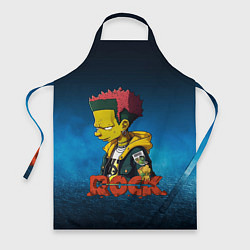 Фартук кулинарный Rock music Simpsons, цвет: 3D-принт