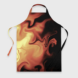 Фартук кулинарный Пламя с боку, цвет: 3D-принт