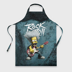 Фартук кулинарный Rock n roll style Simpsons, цвет: 3D-принт