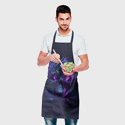 Фартук кулинарный Череп на воде, цвет: 3D-принт — фото 2