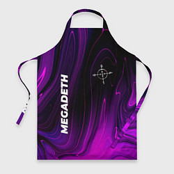 Фартук кулинарный Megadeth violet plasma, цвет: 3D-принт