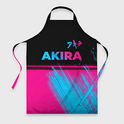 Фартук кулинарный Akira - neon gradient: символ сверху, цвет: 3D-принт