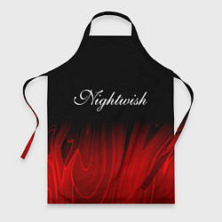 Фартук кулинарный Nightwish red plasma, цвет: 3D-принт