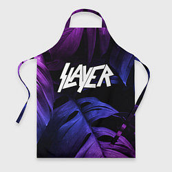 Фартук кулинарный Slayer neon monstera, цвет: 3D-принт