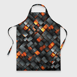 Фартук кулинарный Раскаленные блоки паттерн, цвет: 3D-принт