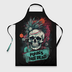 Фартук кулинарный Punks not dead, цвет: 3D-принт