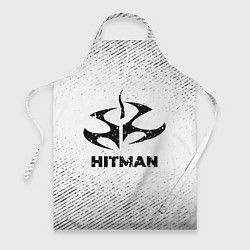 Фартук кулинарный Hitman с потертостями на светлом фоне, цвет: 3D-принт