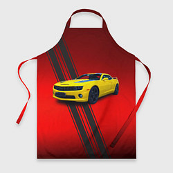 Фартук кулинарный Спортивный американский автомобиль Chevrolet Camar, цвет: 3D-принт