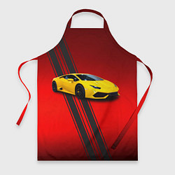 Фартук кулинарный Итальянский гиперкар Lamborghini Aventador, цвет: 3D-принт