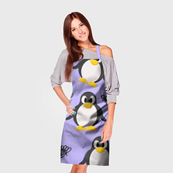 Фартук кулинарный Пингвин и веточка, цвет: 3D-принт — фото 2