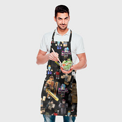 Фартук кулинарный Роблокс и его персонажи, цвет: 3D-принт — фото 2