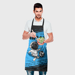 Фартук кулинарный Антон космонавт футболист, цвет: 3D-принт — фото 2