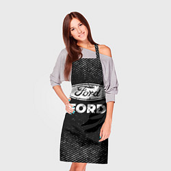 Фартук кулинарный Ford с потертостями на темном фоне, цвет: 3D-принт — фото 2