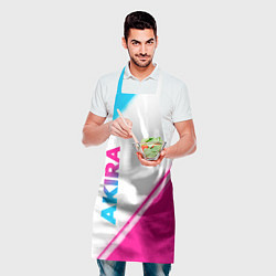 Фартук кулинарный Akira neon gradient style: надпись, символ, цвет: 3D-принт — фото 2