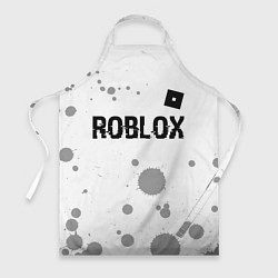 Фартук кулинарный Roblox glitch на светлом фоне: символ сверху, цвет: 3D-принт