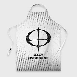 Фартук кулинарный Ozzy Osbourne с потертостями на светлом фоне, цвет: 3D-принт