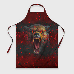 Фартук кулинарный Злой медведь, цвет: 3D-принт