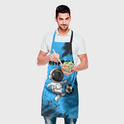 Фартук кулинарный Илюха космонавт футболист, цвет: 3D-принт — фото 2