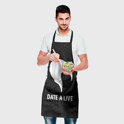 Фартук кулинарный Date A Live glitch на темном фоне, цвет: 3D-принт — фото 2