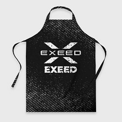 Фартук кулинарный Exeed с потертостями на темном фоне, цвет: 3D-принт