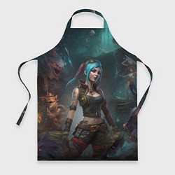 Фартук кулинарный Jinx fantasy art Arcane League of Legends, цвет: 3D-принт