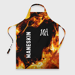 Фартук кулинарный Maneskin и пылающий огонь, цвет: 3D-принт