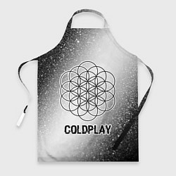 Фартук кулинарный Coldplay glitch на светлом фоне, цвет: 3D-принт