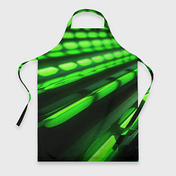 Фартук кулинарный Green neon abstract, цвет: 3D-принт