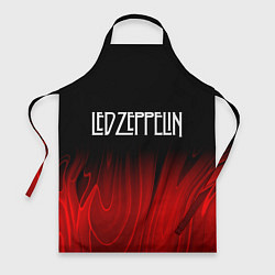 Фартук кулинарный Led Zeppelin red plasma, цвет: 3D-принт
