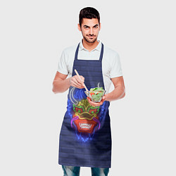 Фартук кулинарный Неоновый японский дракон, цвет: 3D-принт — фото 2