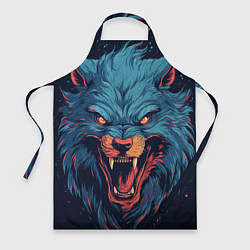 Фартук кулинарный Art blue wolf, цвет: 3D-принт