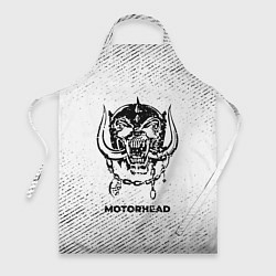 Фартук кулинарный Motorhead с потертостями на светлом фоне, цвет: 3D-принт