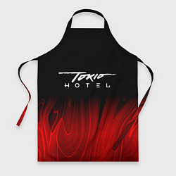 Фартук кулинарный Tokio Hotel red plasma, цвет: 3D-принт
