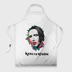 Фартук кулинарный Marilyn Manson art, цвет: 3D-принт